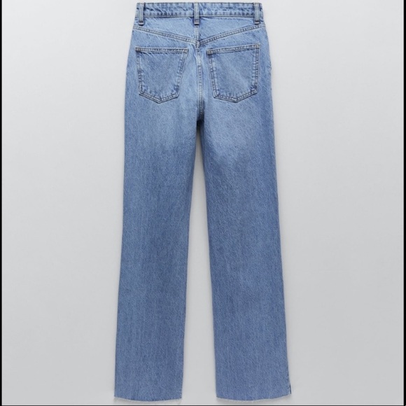 Zara Jeans Zara Ig Famous Wide Leg Full Length Ripped Jeans Poshmark